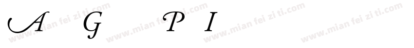 Adobe Garamond Pro I字体转换